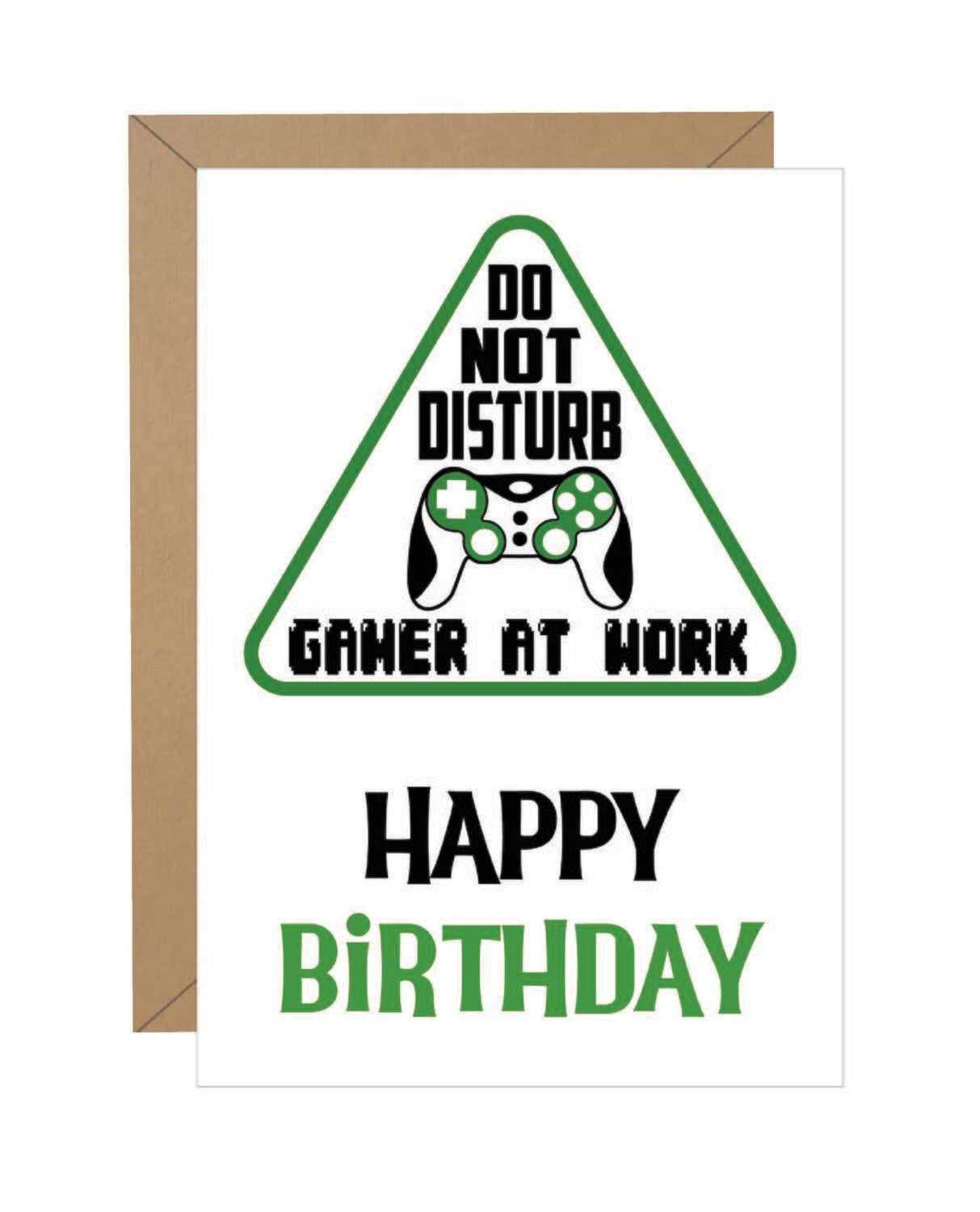 "Do Not Disturb" Gaming Birthday Note