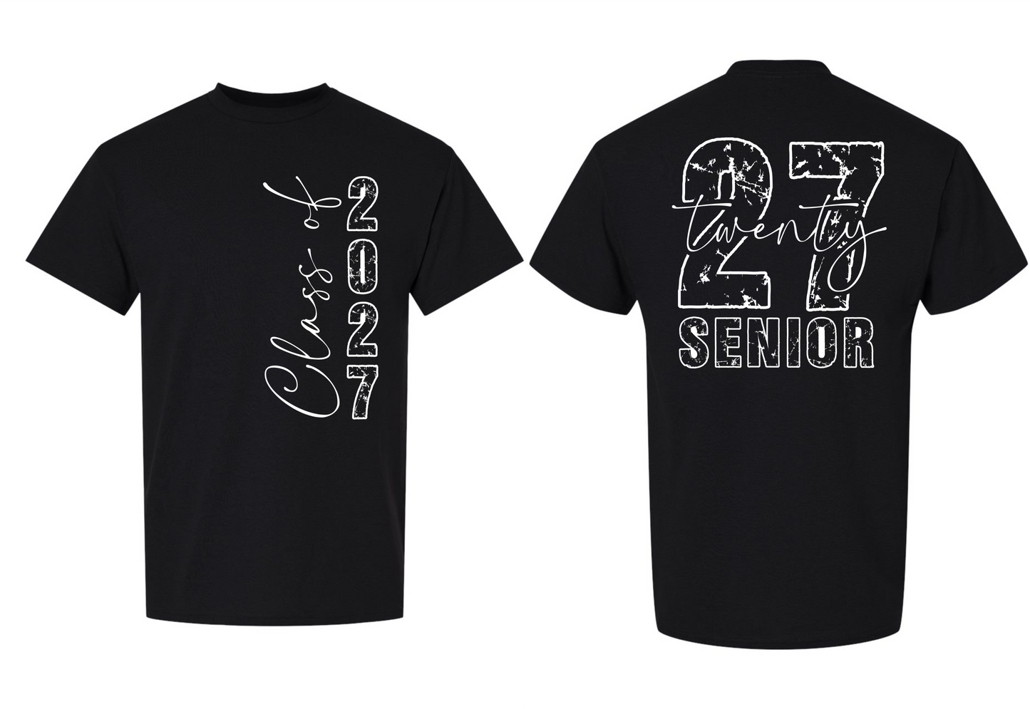 Senior 2027 T-Shirt (2 Sided) - 15 Options