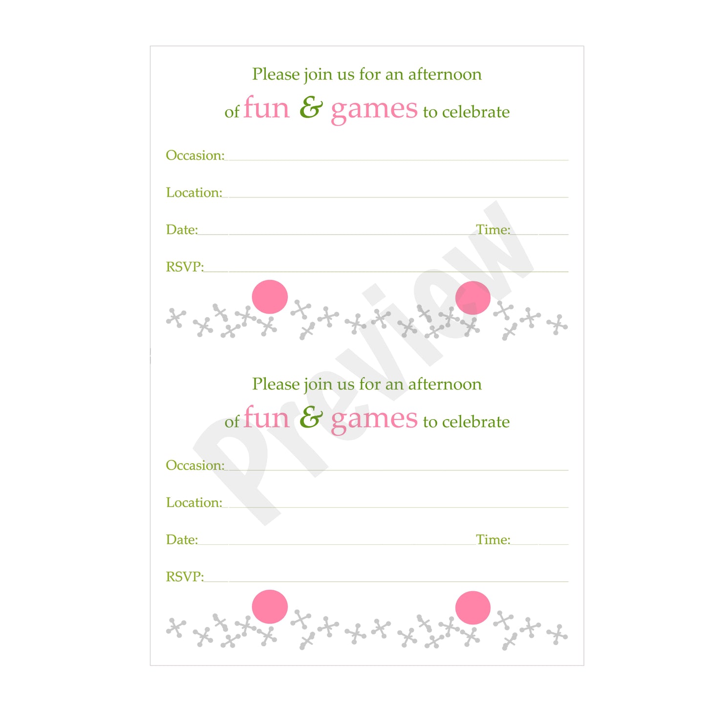 Jacks Birthday Invitation - Download