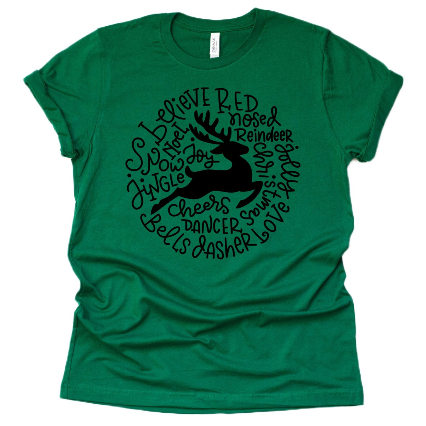 "Reindeer Word Art" T-Shirt