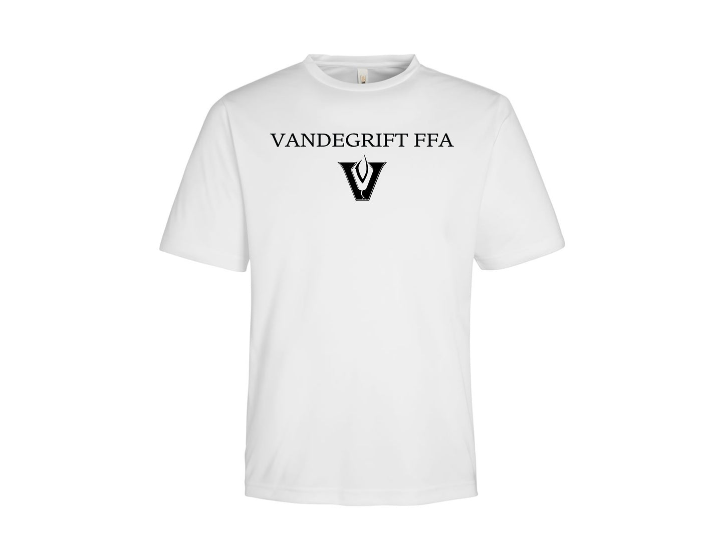 White w/ Black Logo Performance T-Shirt