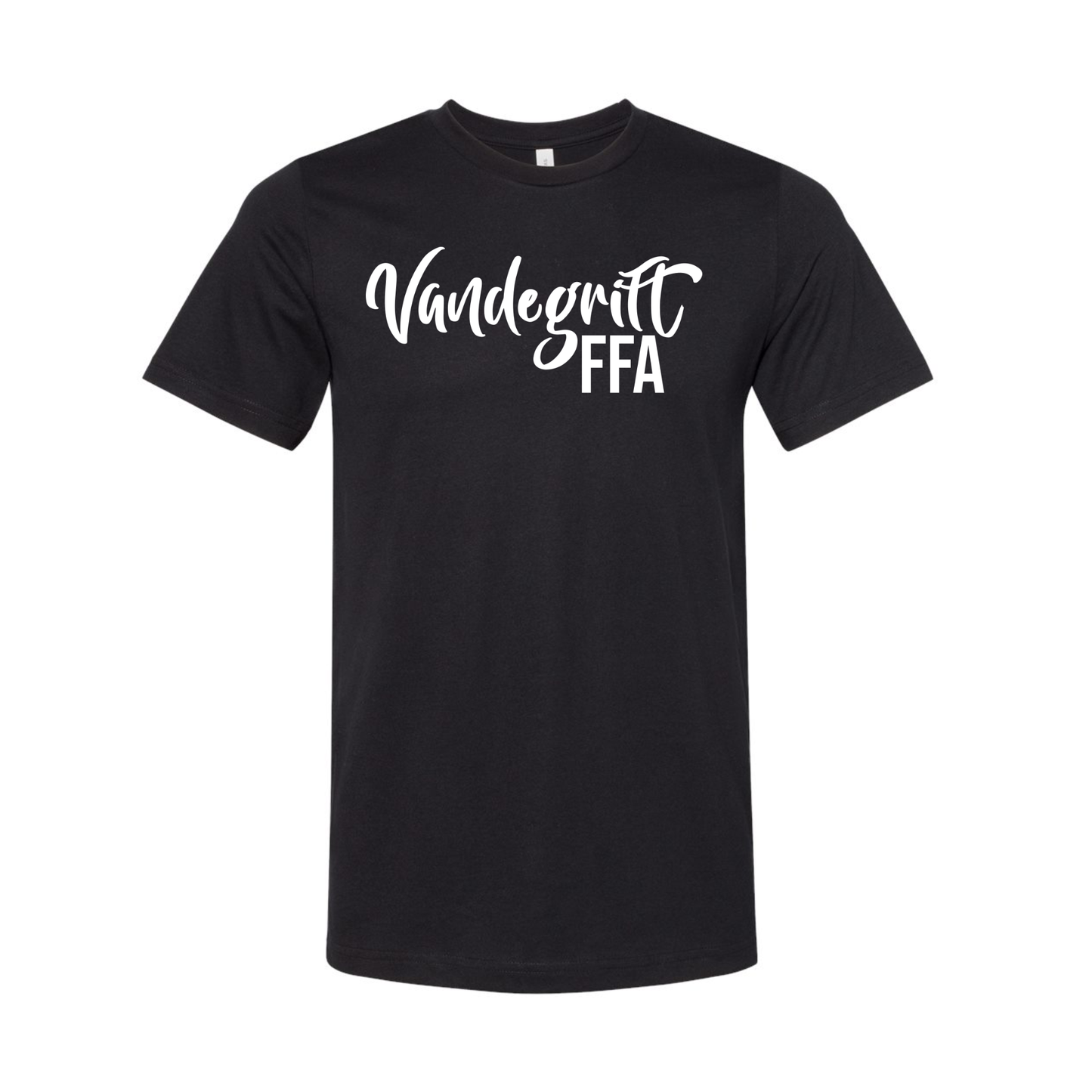Black Blend w/ White Puff Script - T-Shirt