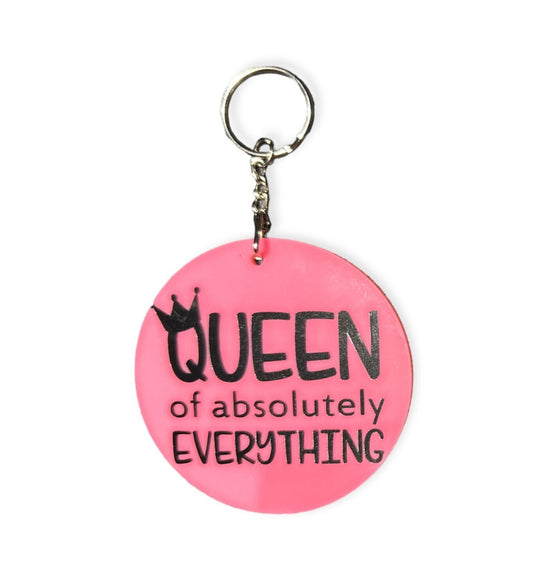 "Queen of Absolutely Everything" Keychain / Bag Tag