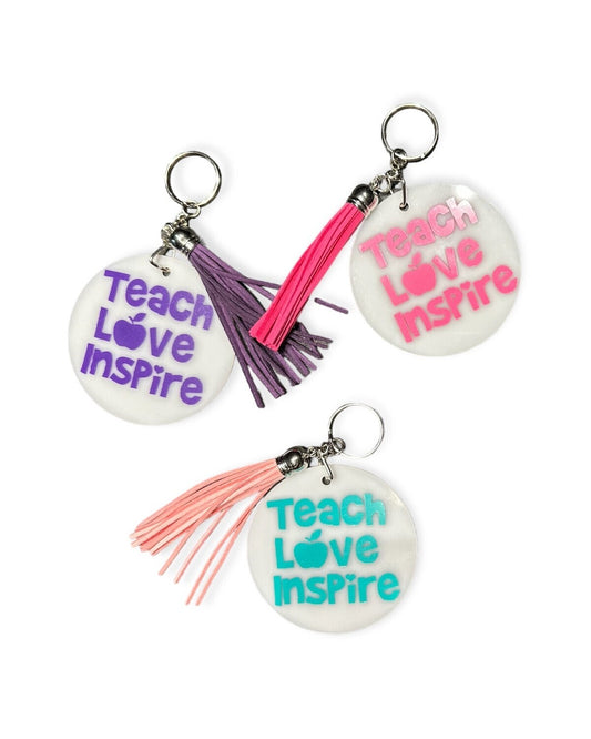 "Teach Love Inspire" Keychain / Bag Tag