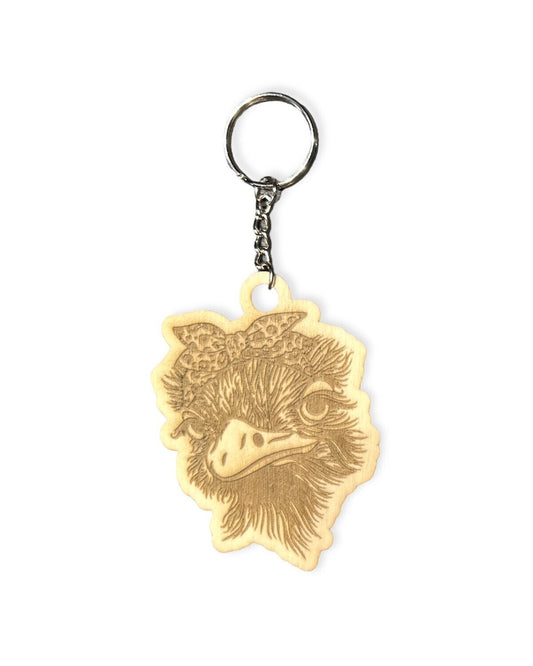 Chicken with Bandana Keychain / Bag Tag