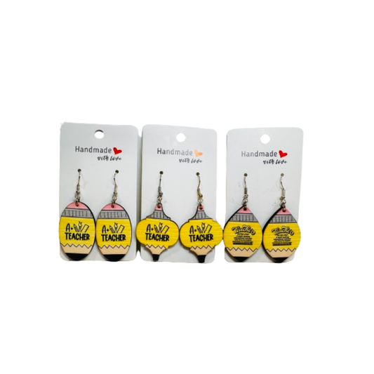 Teacher Pencil Earrings