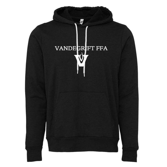 Black w/ White Logo Sponge Fleece - Hoodie