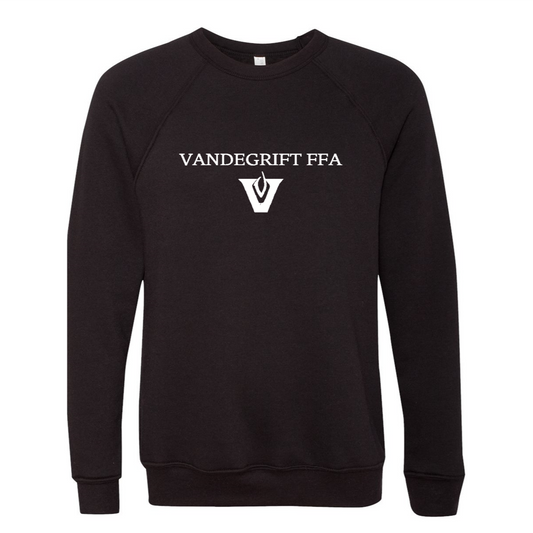 Black w/ White Logo Sponge Fleece - Crewneck