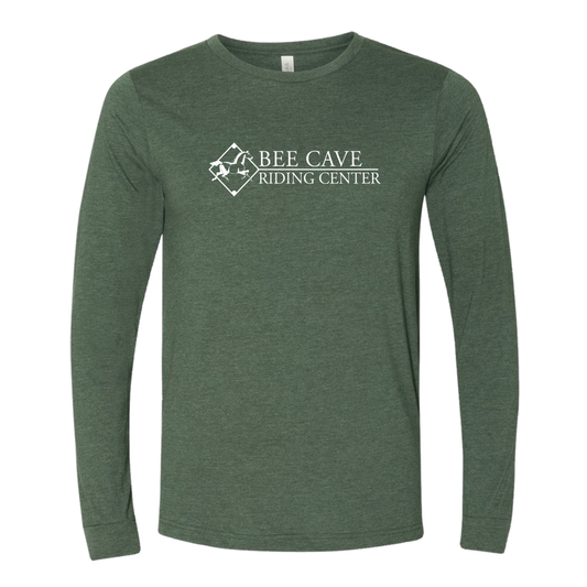 Heather Forest Green w/White Logo Long Sleeve