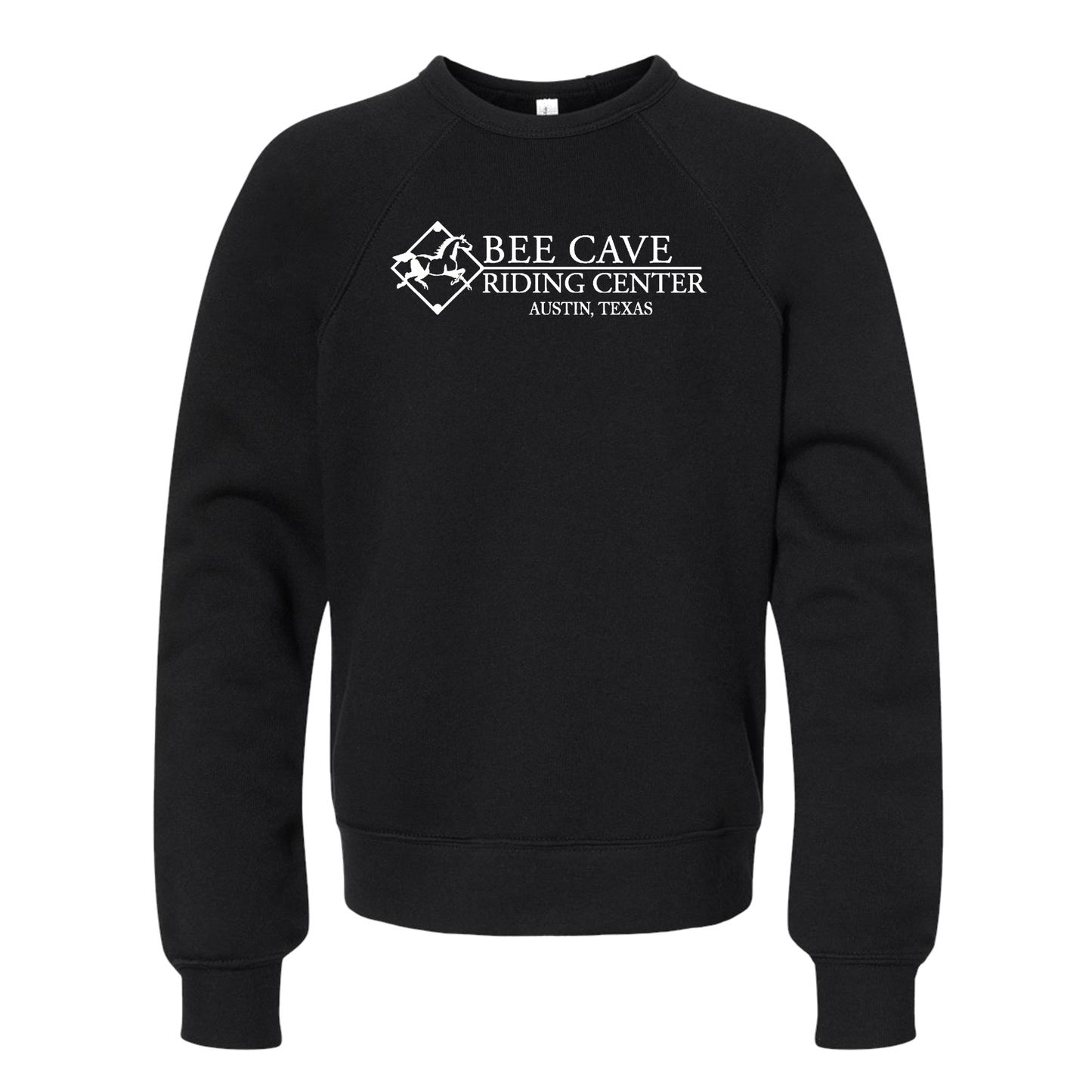 Black w/White Logo Crewneck