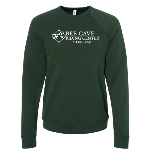 Forest w/White Logo Sponge Fleece Crewneck