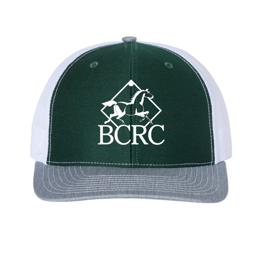 Hunter Green /Grey Heather w/White Logo Embroidery Hat