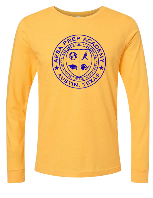 Yellow Gold w/Blue Logo Long Sleeve