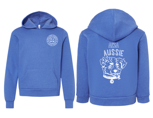 True Royal w/White Logo Sponge Fleece Hoodie