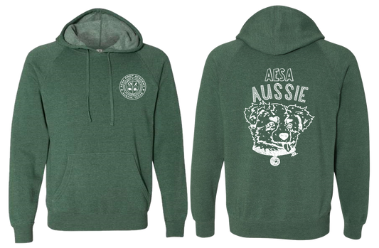 Moss w/White Logo Special Blend Raglan Hoodie