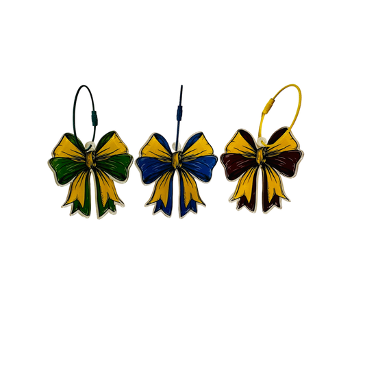 School Spirit Bow Keychain / Bag Tag