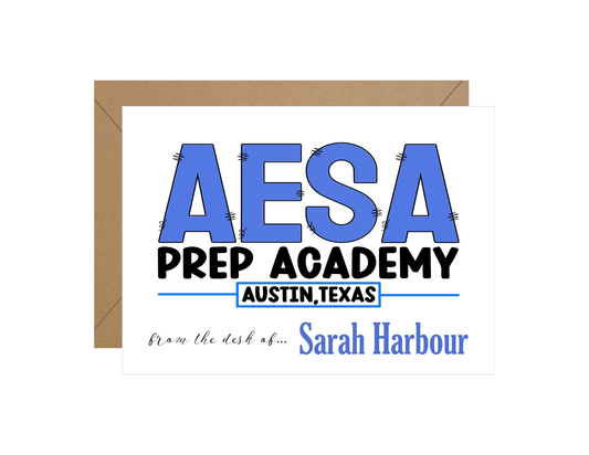 AESA Stitch Folded Note Cards