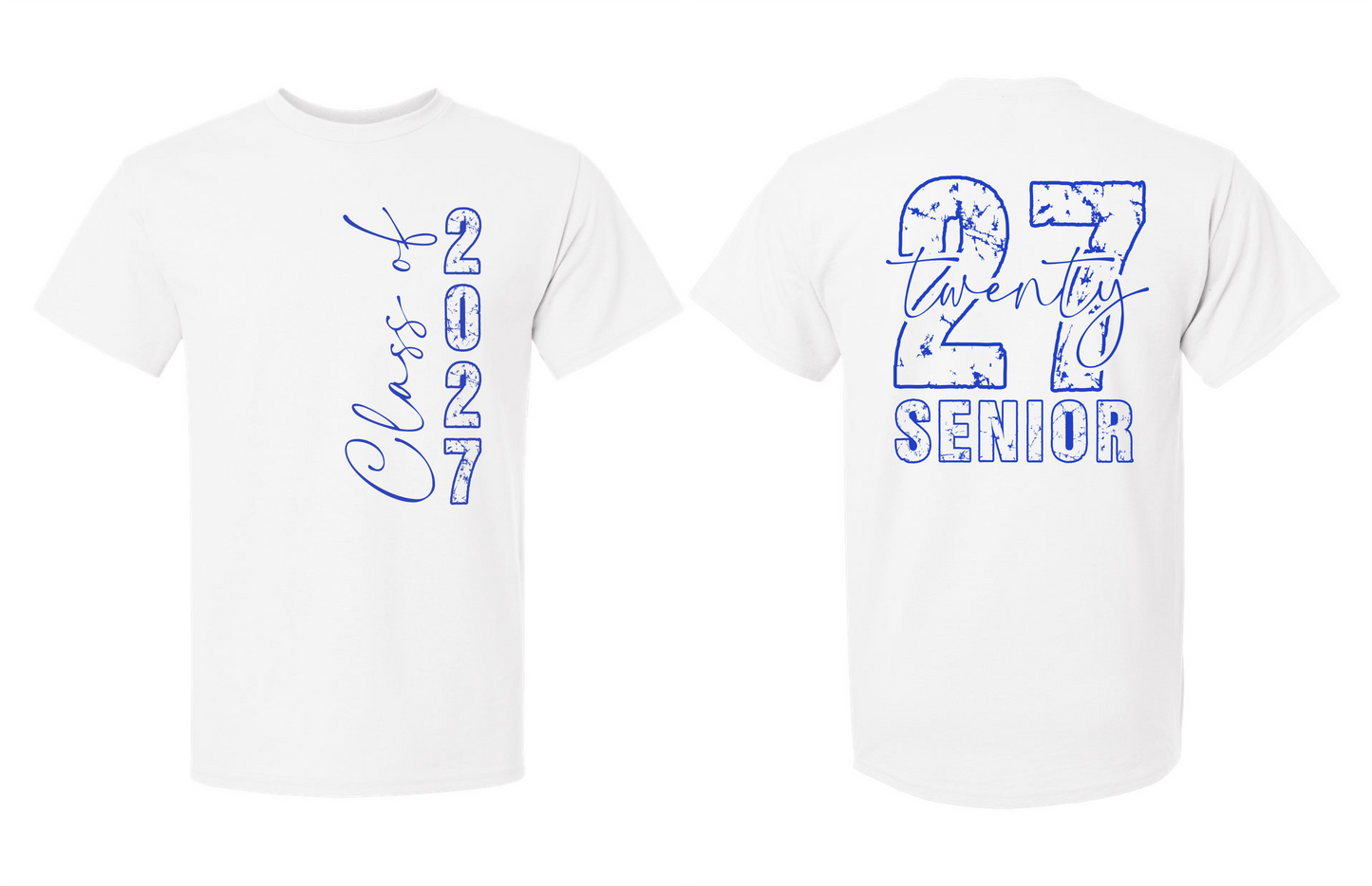 Senior 2027 T-Shirt (2 Sided) - 15 Options