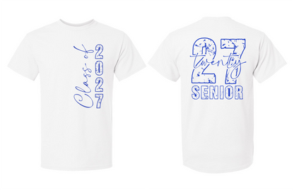 Senior 2027 T-Shirt (2 Sided) - 15 Options