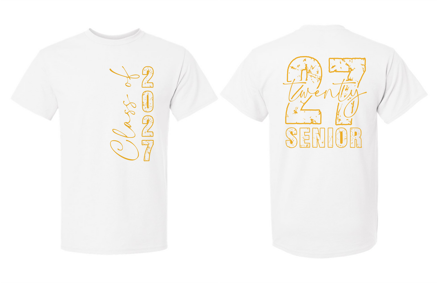Senior 2027 T-Shirt (2 Sided) - 15 Options