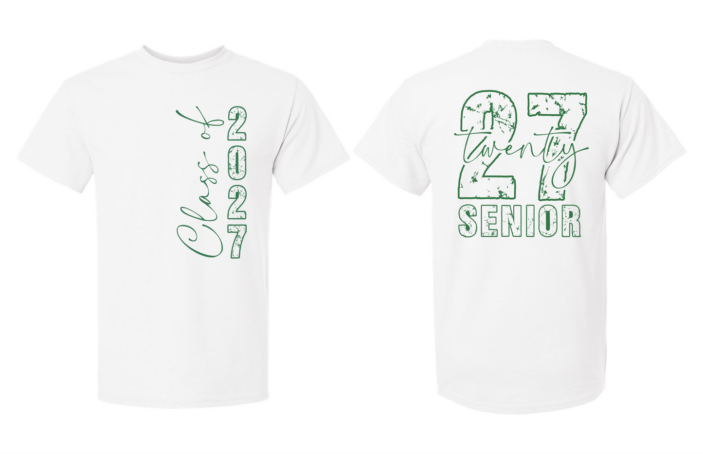 Senior 2027 T-Shirt (2 Sided) - 15 Options