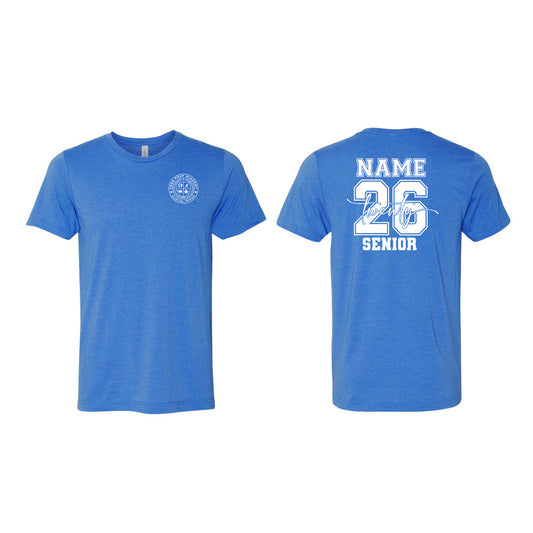 AESA Senior 2026 Blue w/ White Art