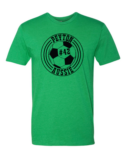 Aussie Soccer Ball Personalized T-Shirt - 3 Options