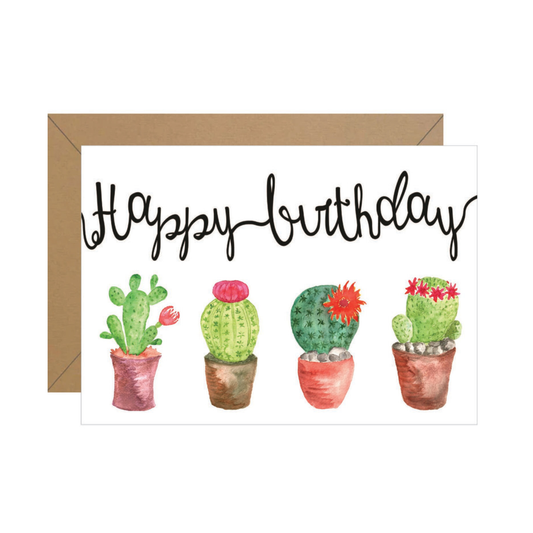 Cactus Birthday Card