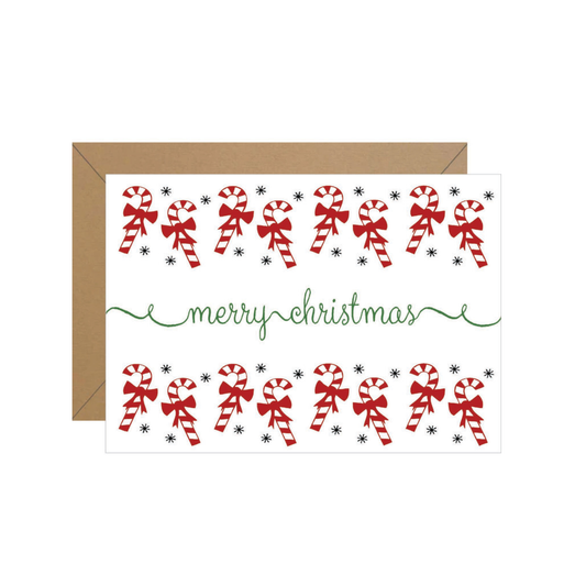 Candy Cane Christmas Note
