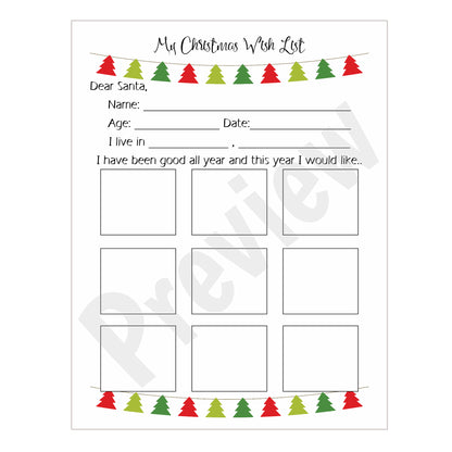 Christmas Tree Wish List - Download