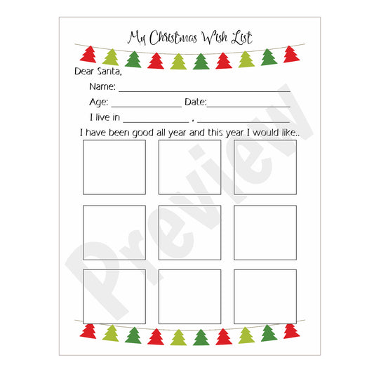 Christmas Tree Wish List - Download
