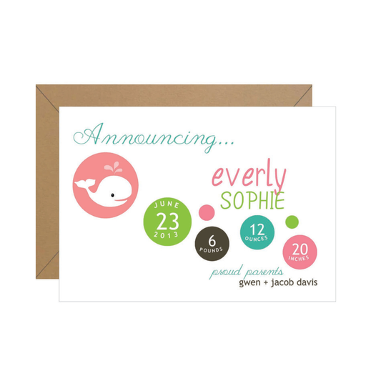 Circles Baby Announcement