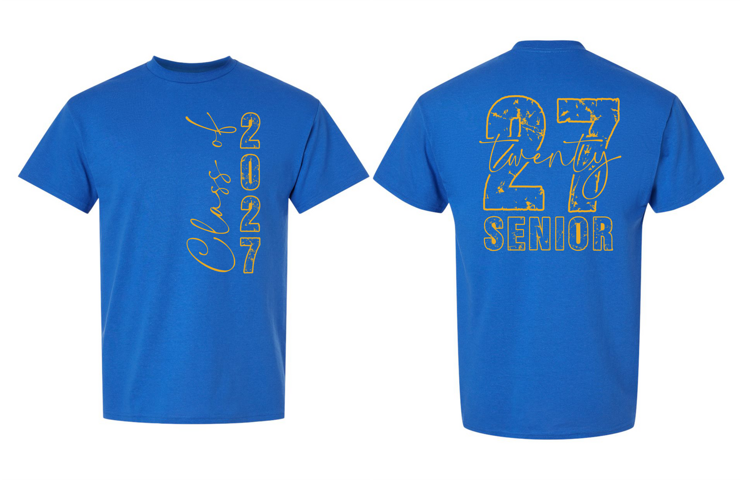 Senior 2027 T-Shirt (2 Sided) - 15 Options
