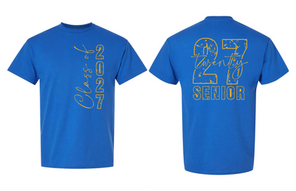 Senior 2027 T-Shirt (2 Sided) - 15 Options