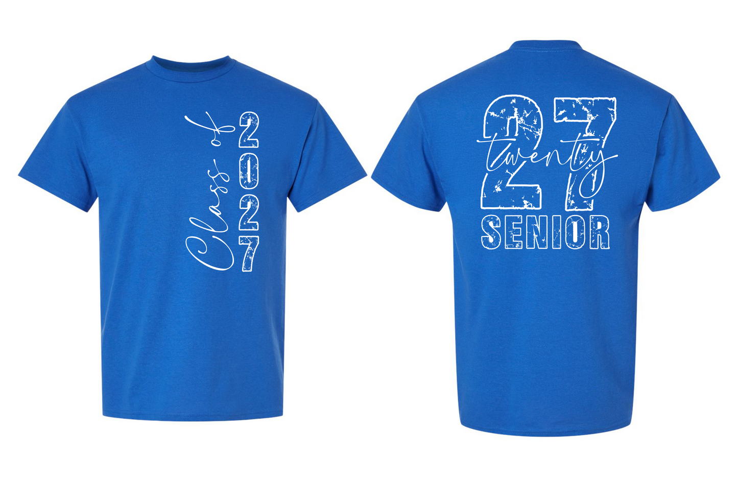 Senior 2027 T-Shirt (2 Sided) - 15 Options