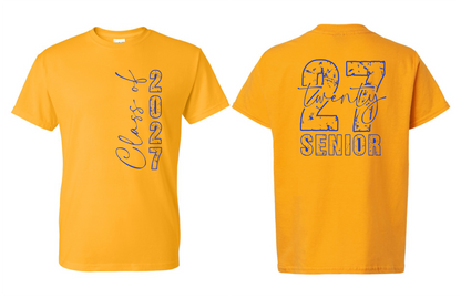 Senior 2027 T-Shirt (2 Sided) - 15 Options