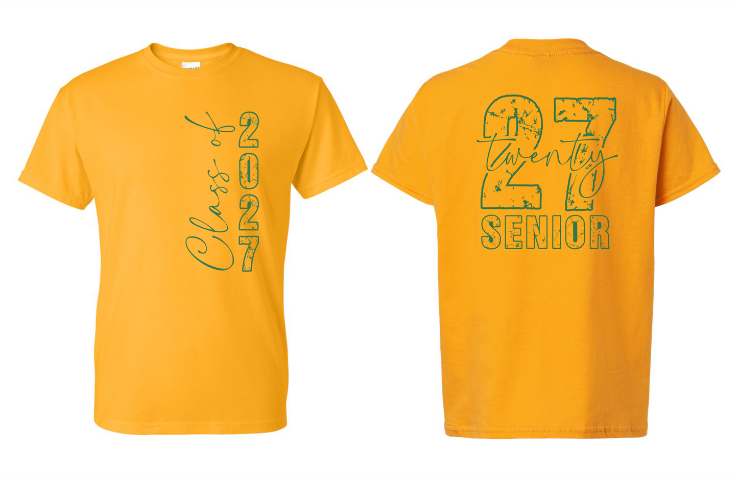 Senior 2027 T-Shirt (2 Sided) - 15 Options