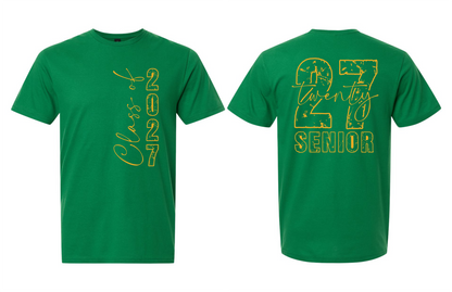 Senior 2027 T-Shirt (2 Sided) - 15 Options