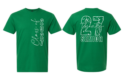 Senior 2027 T-Shirt (2 Sided) - 15 Options