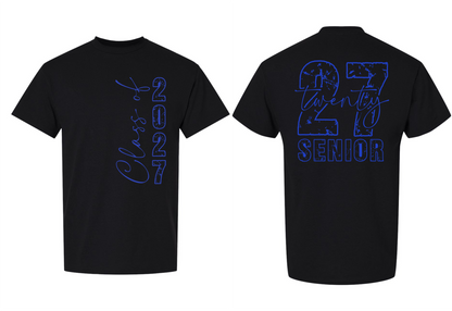 Senior 2027 T-Shirt (2 Sided) - 15 Options