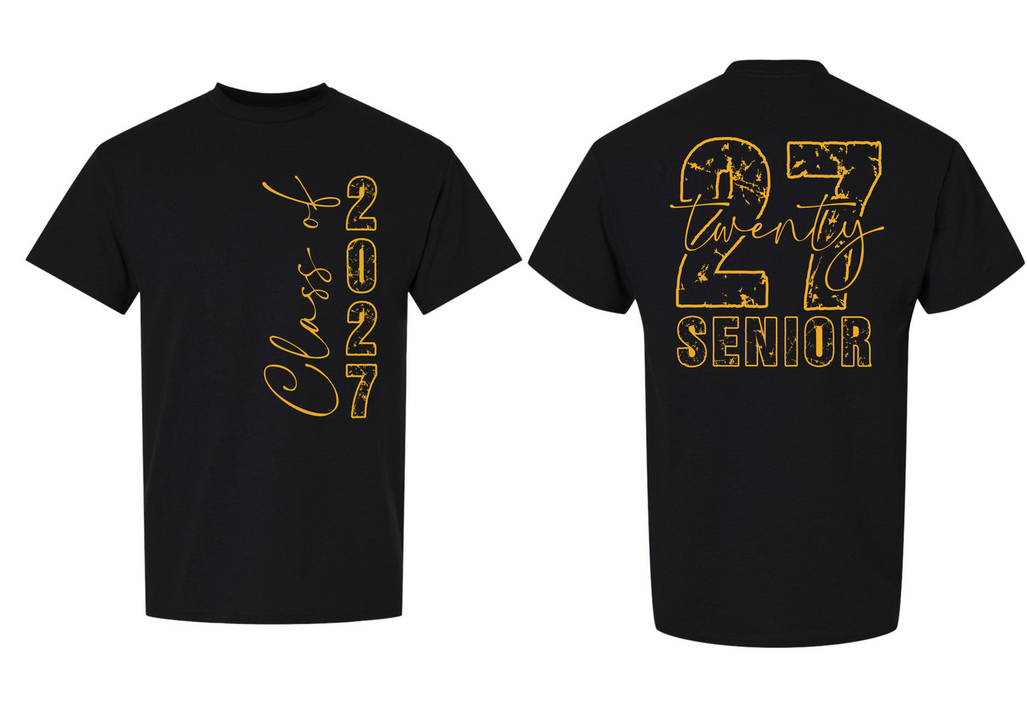 Senior 2027 T-Shirt (2 Sided) - 15 Options
