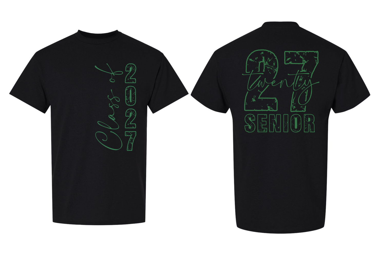 Senior 2027 T-Shirt (2 Sided) - 15 Options