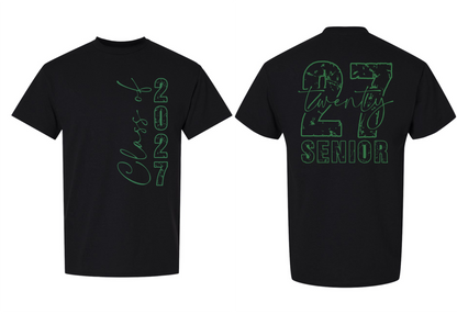 Senior 2027 T-Shirt (2 Sided) - 15 Options