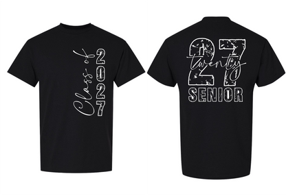 Senior 2027 T-Shirt (2 Sided) - 15 Options