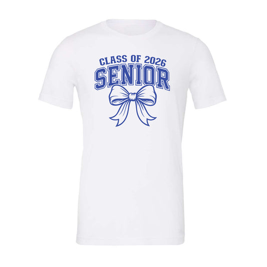 Senior 2026 White w/Blue Bow