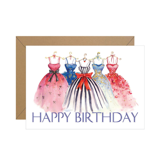 Dresses Birthday Card