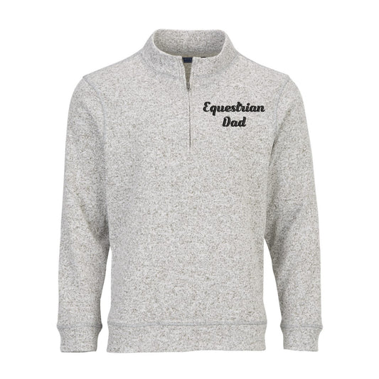 Men's "Equestrian Dad"  Boxercraft Alpine Quarter-Zip Pullover - Embroidery Left Chest
