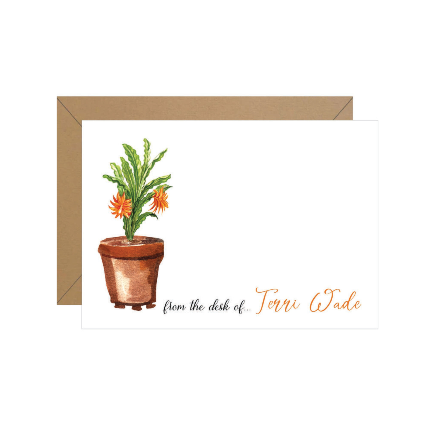 Lily Pot Personalized Note