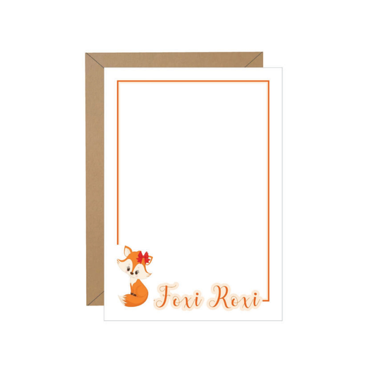 Fox Personalized Note