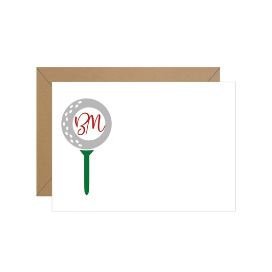 Golf Tee Personalized Note